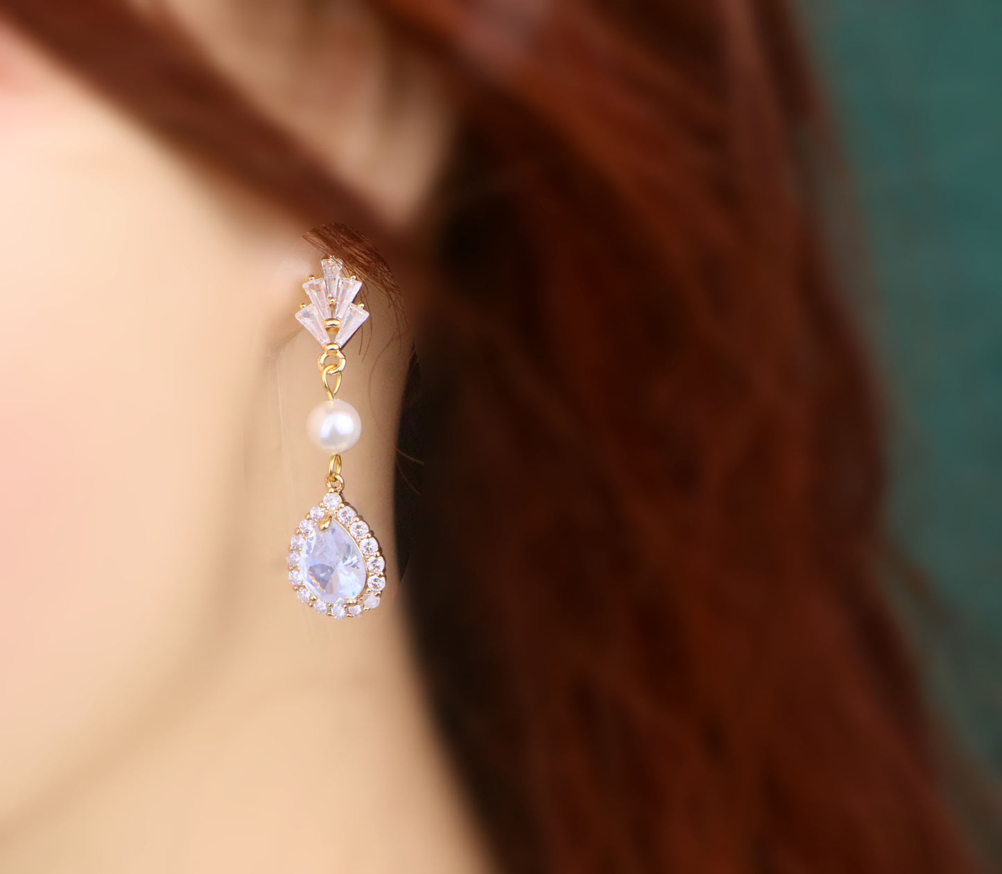 Bridal Pearl Rhinestones Drop Earrings Collection 1,Gold wedding earrings,Pearl wedding earrings,Diamond bridal earrings